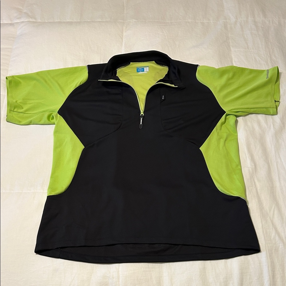 Shimano Black and Green Women's Top